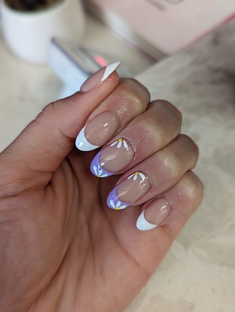 Clean salon station with manicure tools